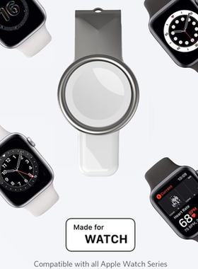 畅晟手表无线充电器座适用Apple苹果iWatch wireless charger迷你便携7/5/4/3/2代6se支持笔记本手机USBAC