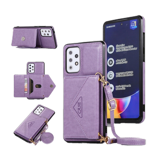 samsung A52 case适用三星A52手机壳A82插卡套A72斜挎挂绳卡包galaxy女生5G咭片保护壳crossbody phone cover