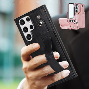 s23 phone case适用三星s23ultra手机壳s23u手機殼插卡包plus手腕带保护套十samsung支架壳Galaxy RFID cover