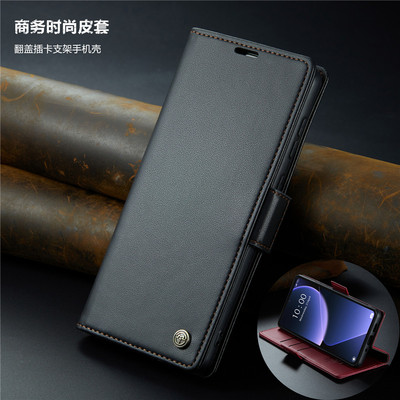 适用小米13T手机壳插卡翻盖皮套