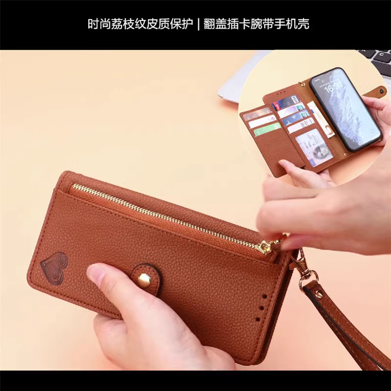 适用小米13pro手机壳插卡包斜挎