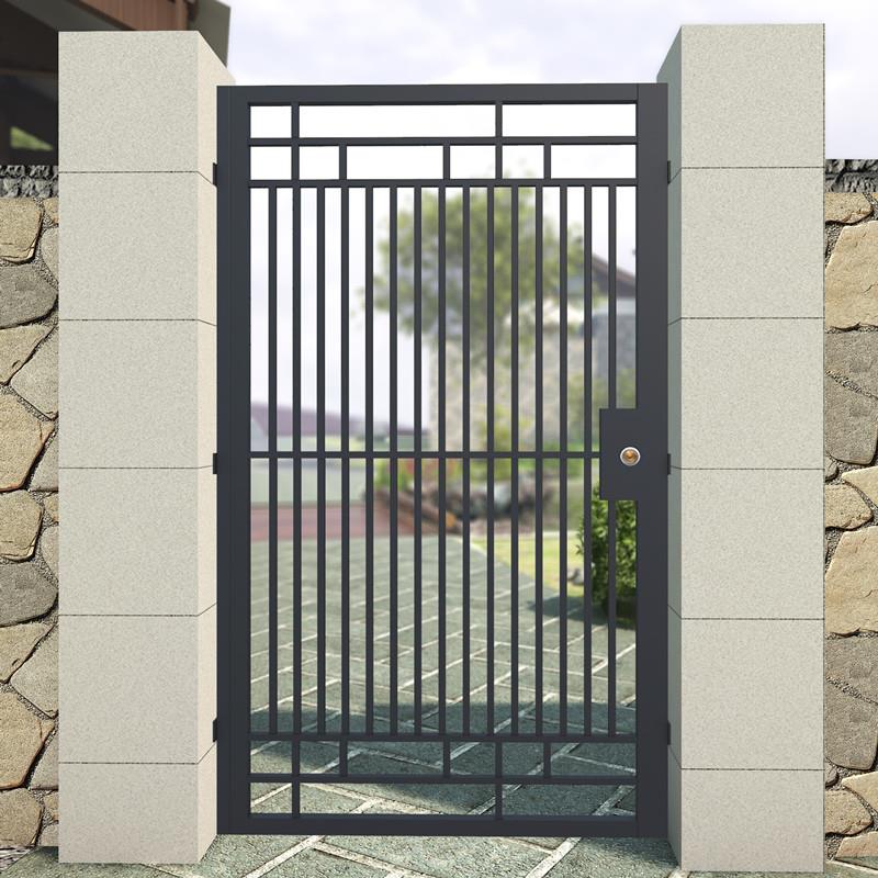 铝合金庭院花园门乡村双开门户外镀锌门户外别墅门铁艺不锈钢小门