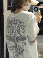 短袖休閑常規(guī)燙金全棉男女潮