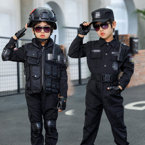 儿童特警服军人装备角色扮演服
