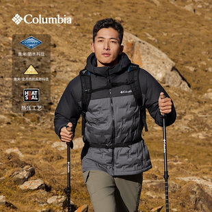 秋冬Columbia哥伦比亚户外男金点热能650蓬锁温保暖羽绒服XE4190