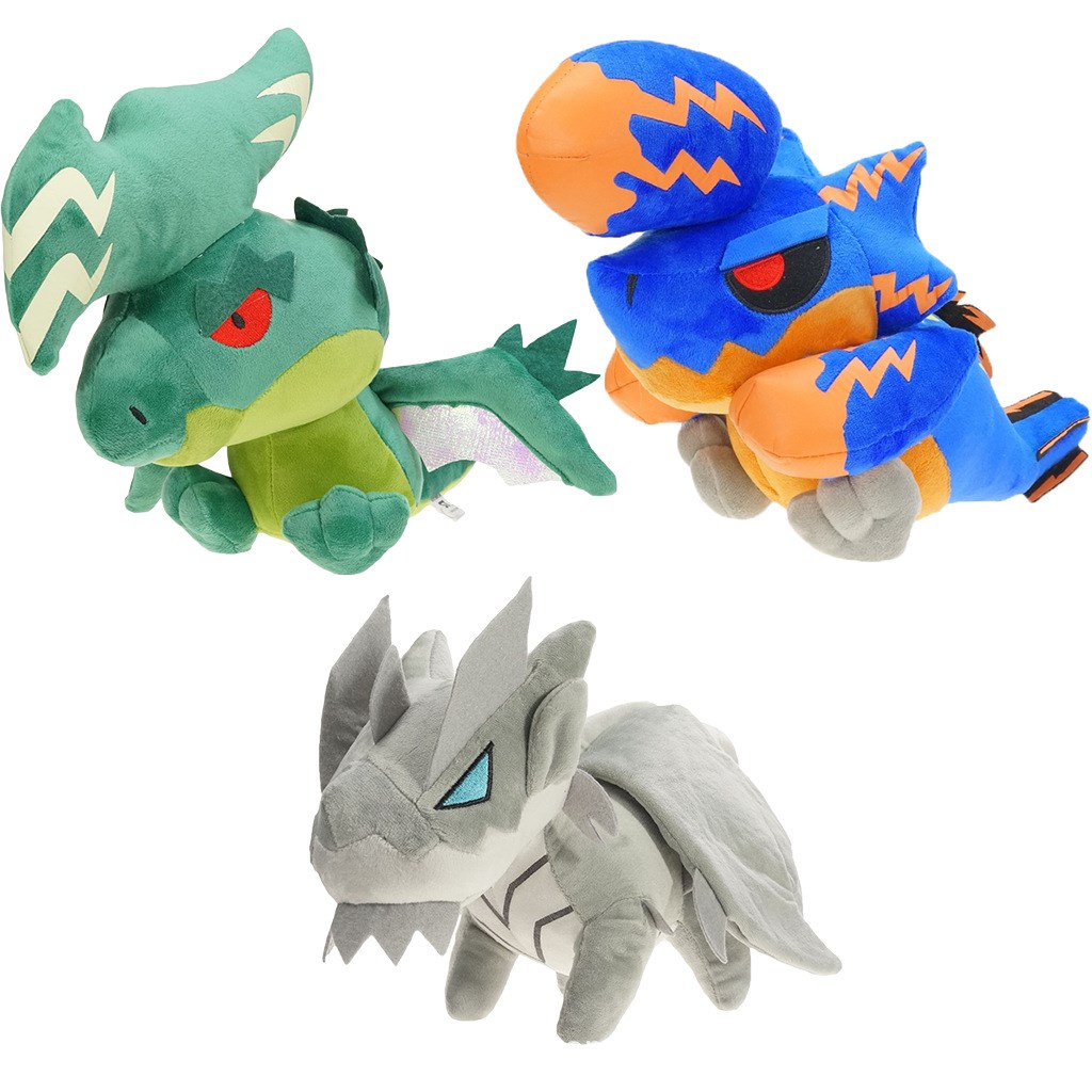 电龙 青电主 怪物猎人4g x monsterhunterfreedom 公仔 毛绒玩具