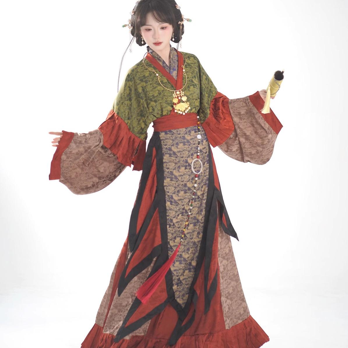 云大袖襦交领八破裙汉服套装