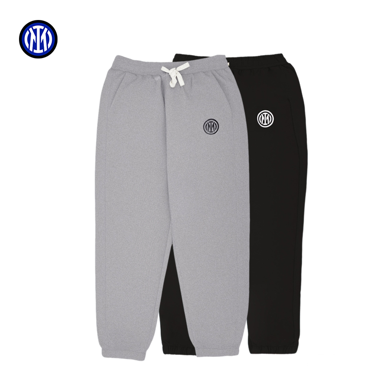 国际米兰足球俱乐部logo款运动男士卫裤收脚国米队徽长裤周边