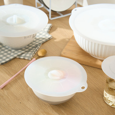 食品级硅胶杯盖通用防尘马克杯玻璃水杯陶瓷茶杯子保鲜盖碗大盖子