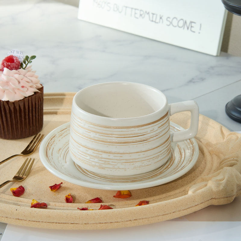 高级感复茶杯古咖啡杯碟套装创意拉花杯子家用精致马克杯陶瓷水杯,餐饮具,马克杯,淘宝优惠券,粉丝福利购,淘宝优惠卷