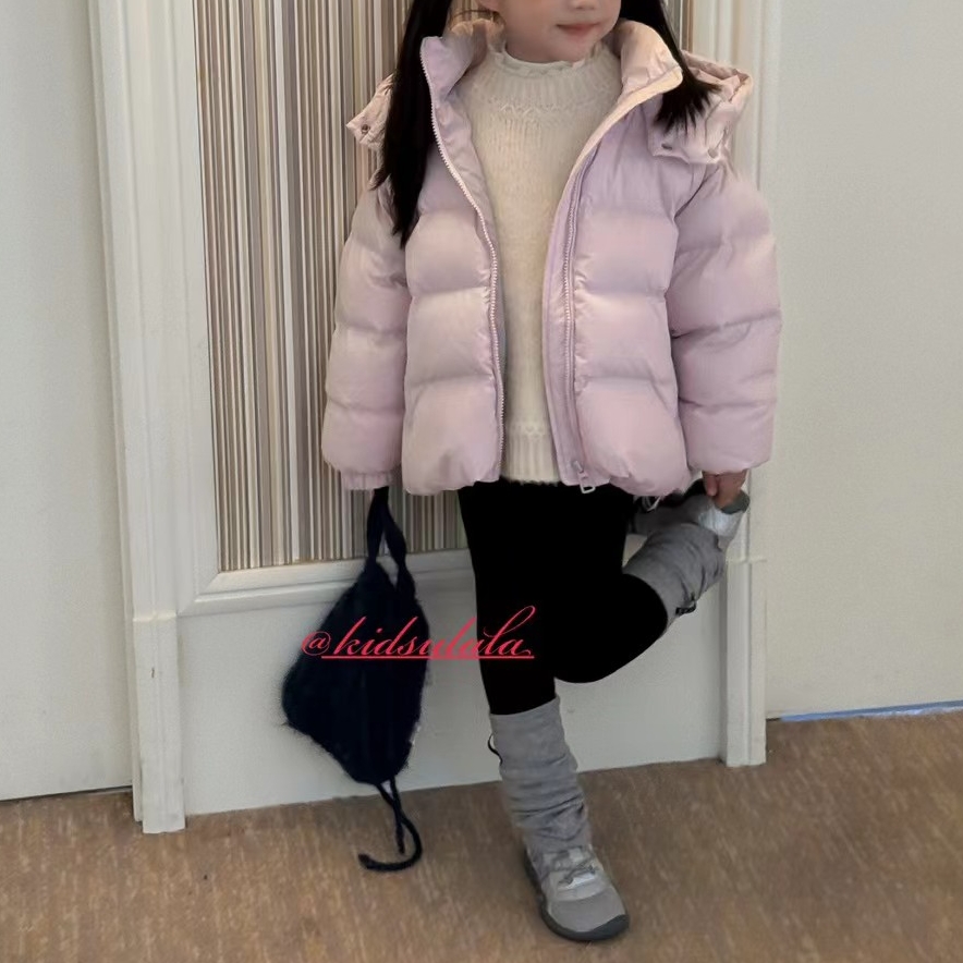 U拉ula羽绒服女短款连帽加厚冬