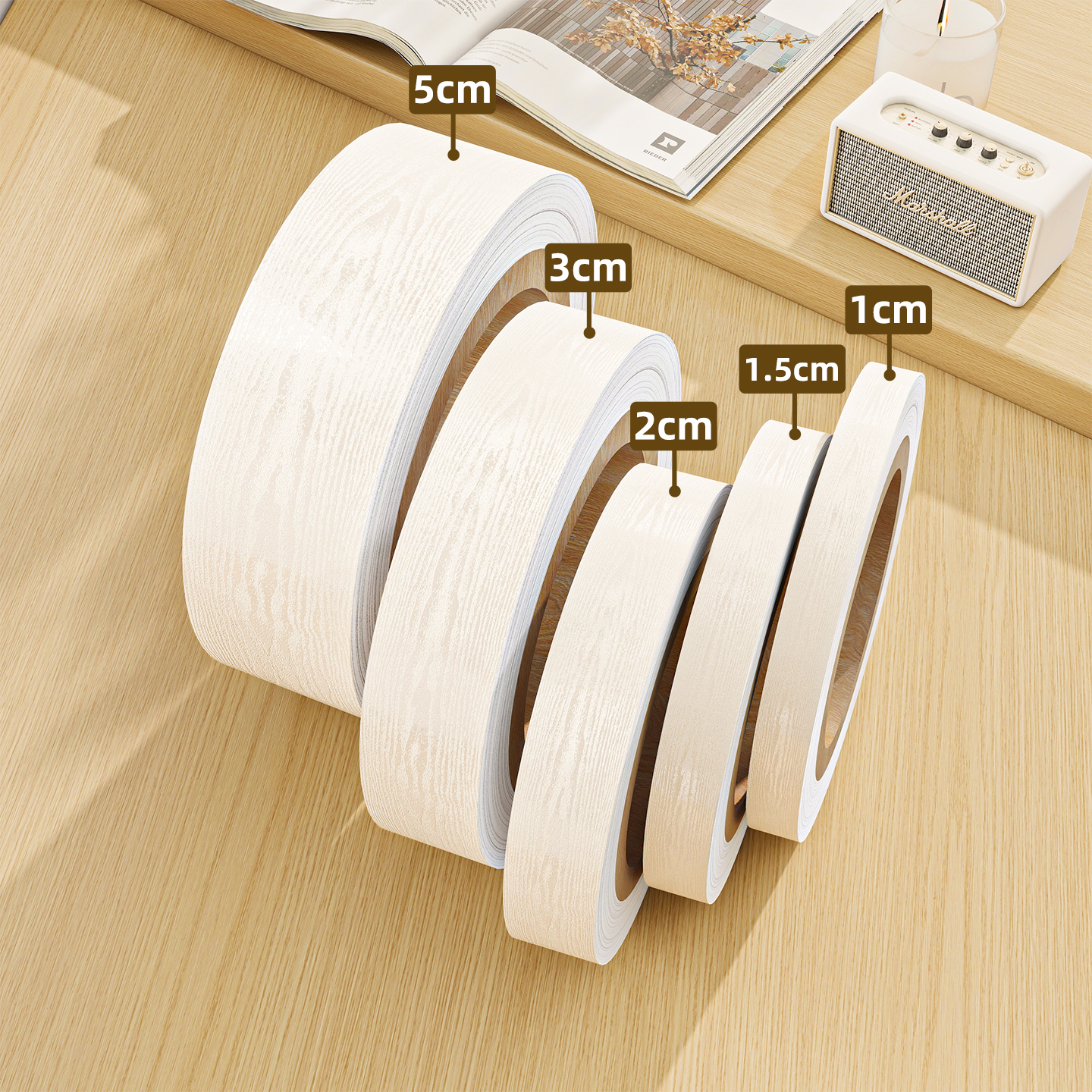 木纹木板封边条桌边家具遮丑装饰