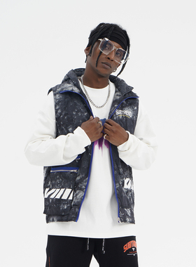 福利款SUBTREND 冬季新款黑白灰轻薄棉服马甲背心外搭外套