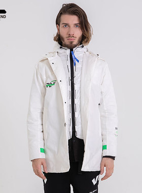 SUBTREND秋冬新款白色潮流时尚保暖外套