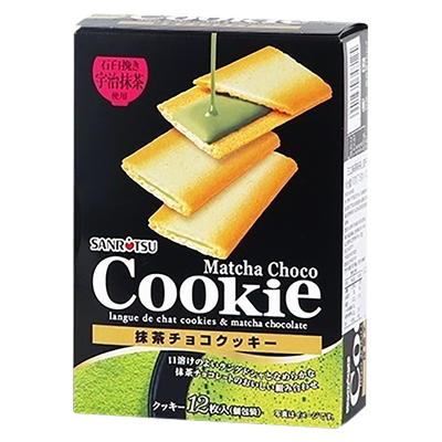 日本进口三立巧克力抹茶夹心饼干