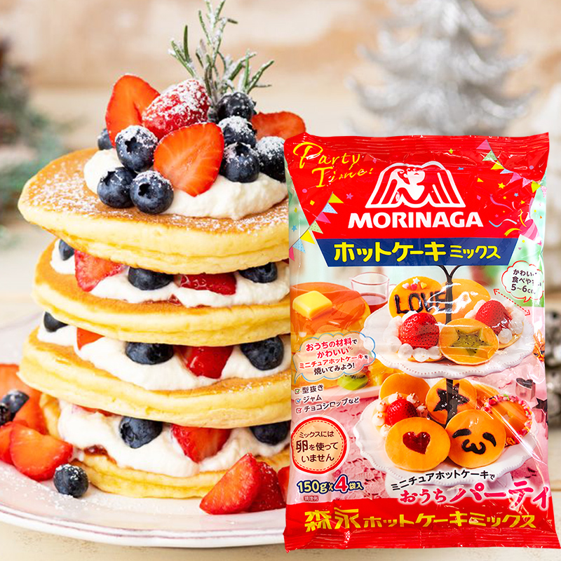 日本进口森永松饼预拌粉+糖浆