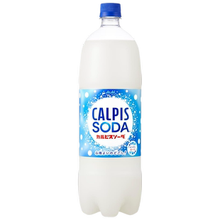 日本进口CALPIS可尔必思乳酸菌碳酸饮料苏打气泡水SODA1.5L汽水
