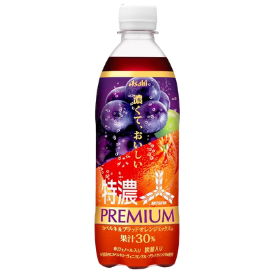 日本朝日三矢特浓果味系列汽水