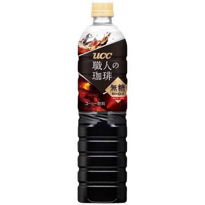 日本进口UCC悠诗诗冰美式黑咖啡职人即饮咖啡液大瓶装饮料900ml