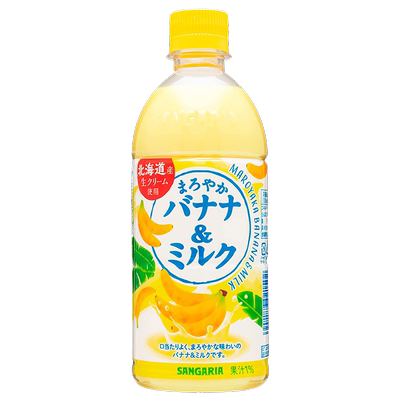日本三佳利草莓甜瓜香蕉牛奶饮料
