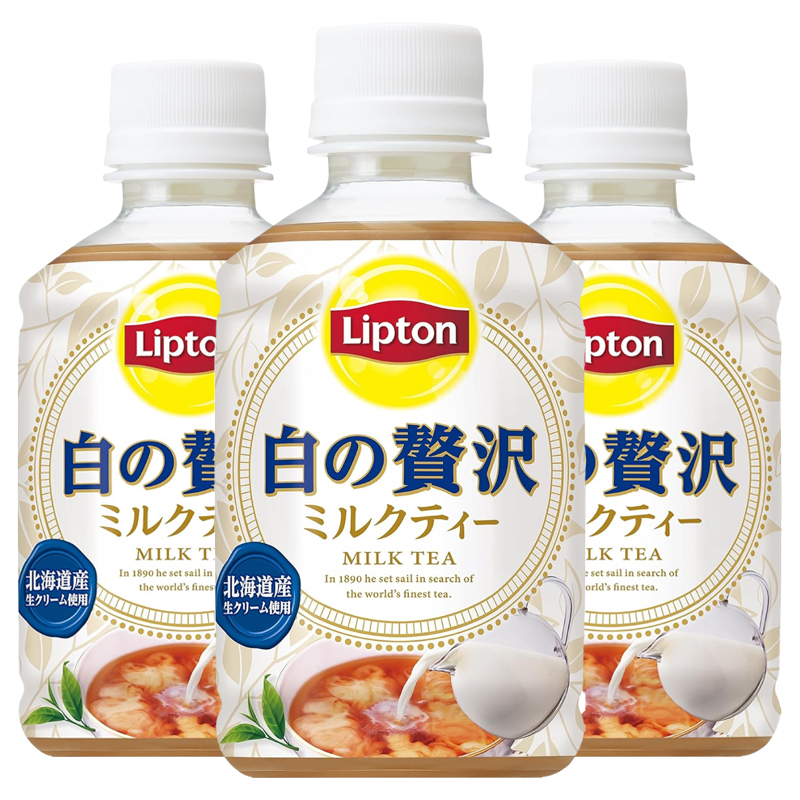 日本进口三得利SUNTORY立顿红茶奶茶北海道鲜奶油牛奶牛乳茶饮料