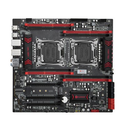 华南金牌X99-T8D双路主板CPU套装 搭载E5 2696V3处理器