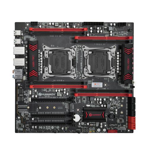 华南金牌X99-T8D双路主板CPU套装 搭载E5 2696V3处理器