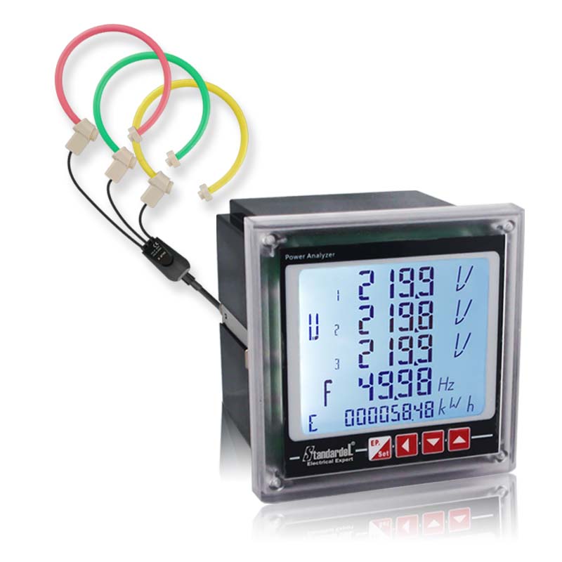 免拆线安装/三相导轨多功能电能表/SDT640-RO/罗氏线圈/柔性线圈