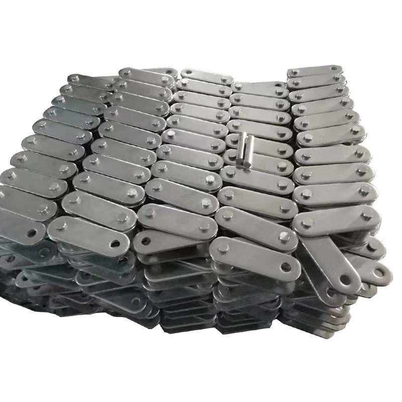 大节距弯板链条双节距带耳滚子输送链c2062锰钢重型工业传动链条