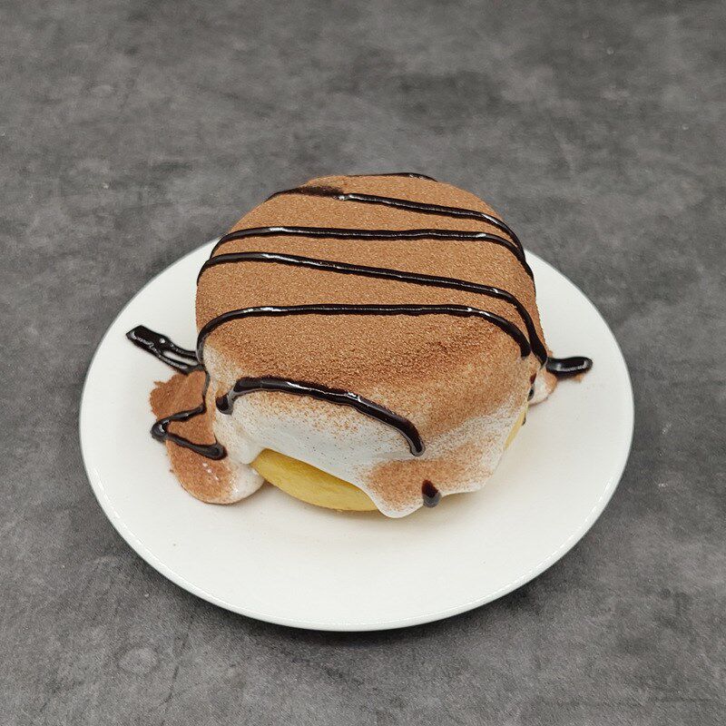 树脂材质硬质舒芙蕾蛋糕仿真模型甜品橱柜生日蛋糕店摆设展示道具