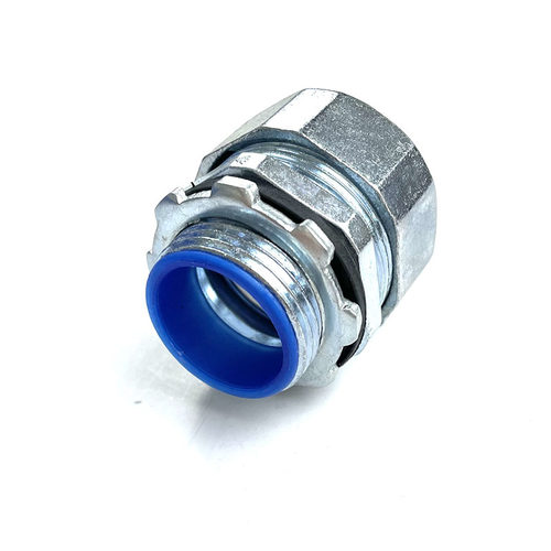 六角镀锌包塑金属软管接头国标金属穿线波纹管软管接头外牙外螺纹