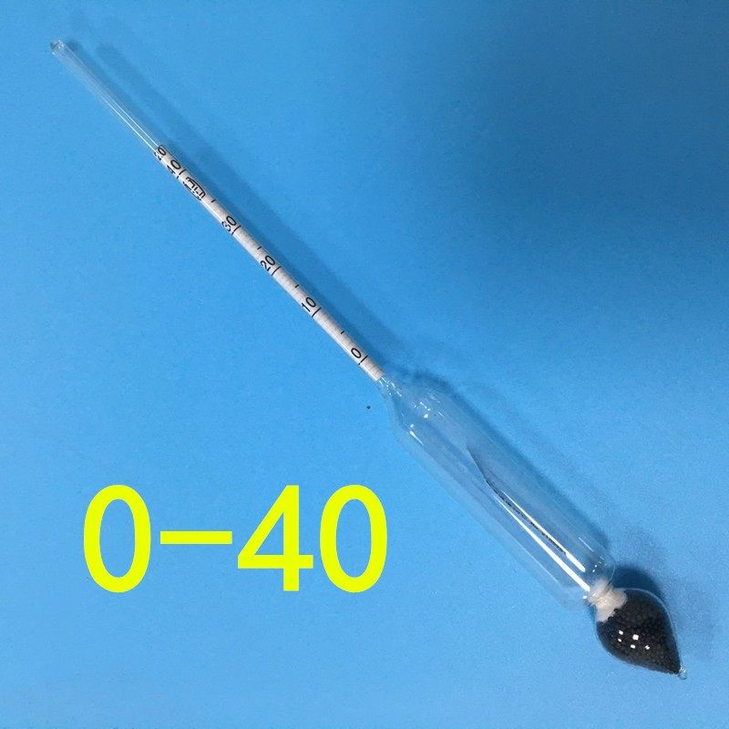 酒精计酒度计白酒测量仪器甲醇比重计酒精度测量玻璃酒精测度数
