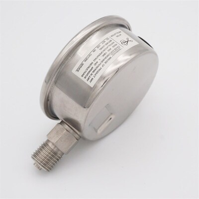 氨气 蒸汽 不锈钢耐震压力表YN60BF 1.6MPA M14*1.5 材质304