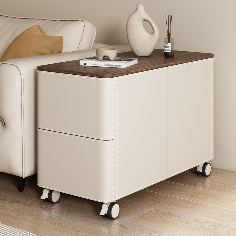 新款马鞍皮轻奢高级感沙发边几