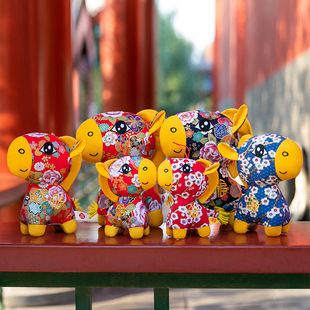 仅娃衣新款国风布艺小马挂件公仔玩偶生肖马马年吉祥物毛绒玩具