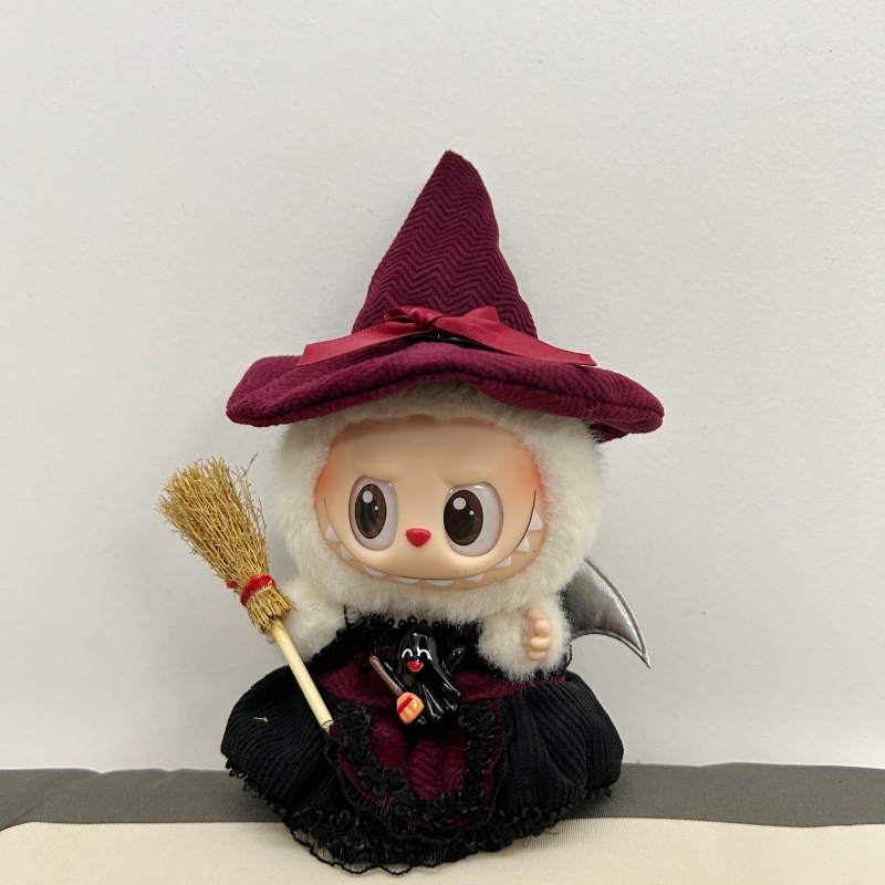 仅娃衣labubu娃衣万圣节主题穿搭套装17cm拉布布盲盒公仔玩偶服饰