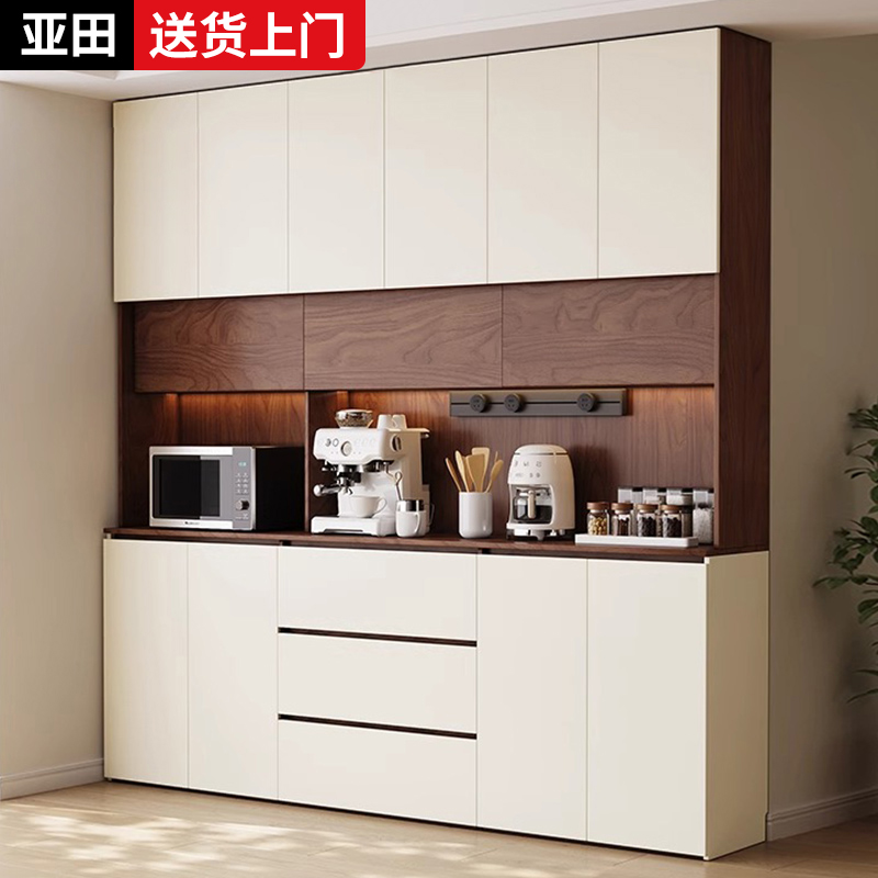 新型家用餐边柜靠墙一体式