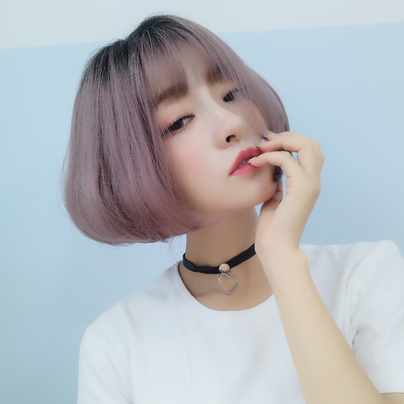 正品黛秀假发女短发造型个性帅气自然蓬松梨花头网红