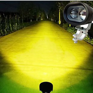 电动车灯超亮强光摩托车LED大灯外置 12V80V超白光 改装