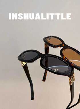 新款金属字母眼镜男女骑行墨镜