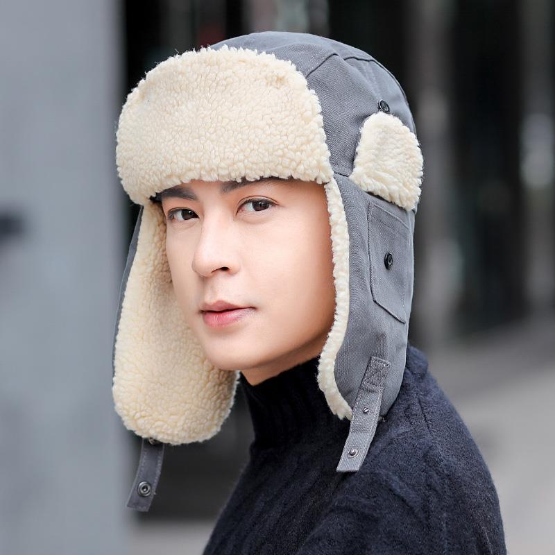 雷锋帽男士冬天保暖帽子