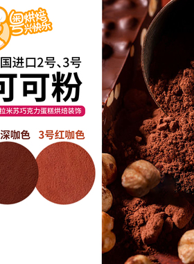法国进口2号深咖色3号红咖色可可粉coco提拉米苏蛋糕烘焙装饰