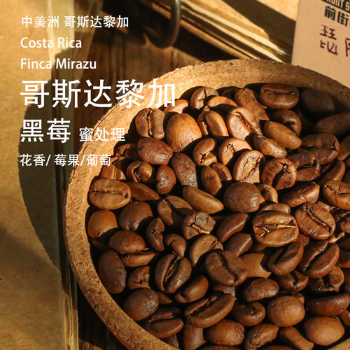 黑莓哥斯达黎加黑蜜处理咖啡豆