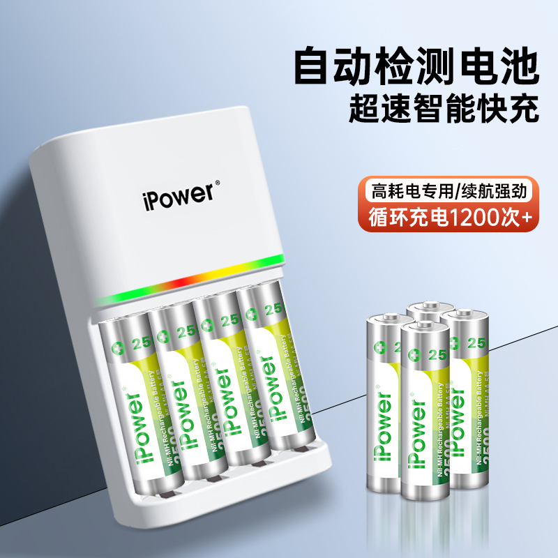 iPower大容量充电电池套装