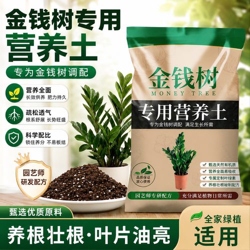 金钱树专用营养土叶绿杆粗根好