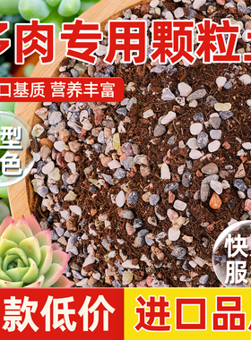 多肉土颗粒土专用营养土肉肉植物种植土铺面石叶插进口泥炭土包邮