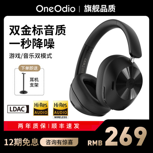头戴式耳机降噪OneOdio24年新款