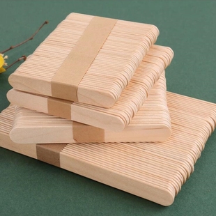 冰棍木棒雪糕棒diy手工制作模型材料幼儿园彩色小木棍木条冰糕棒
