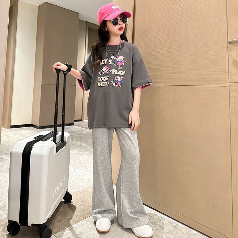 女童夏装套2025新款韩版时髦运