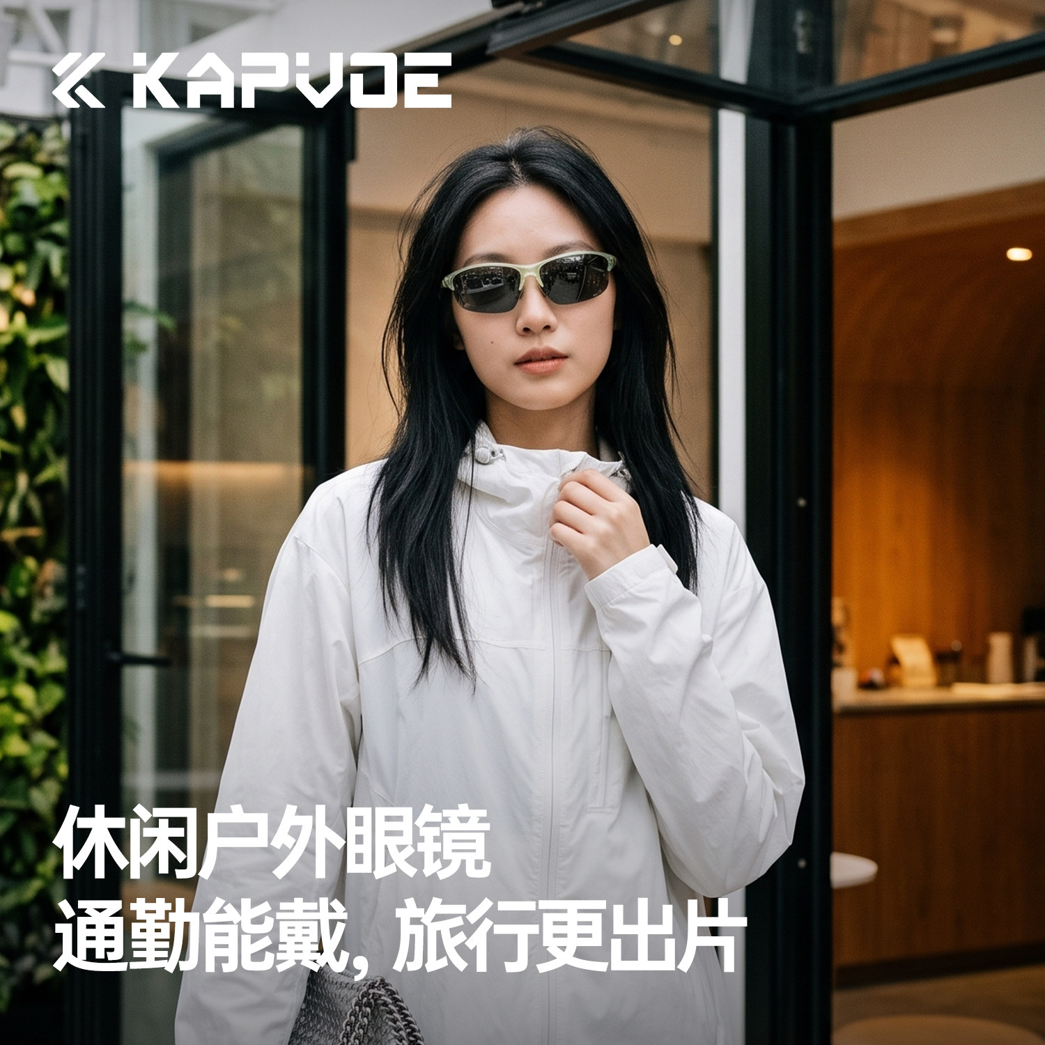 KAPVOE卡普沃变色休闲运动眼镜户外通勤防紫外线时尚轻量太阳墨镜